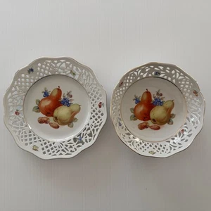 Vintage Schumann Arzberg Hand Decorated Dishes Pristine Condition Free Postage - Picture 1 of 10