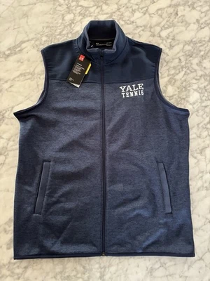 Yale University Bulldogs Tennis Vest Under Armour Men’s Large Navy Blue NWT - Image 1 of 4