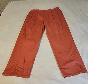 Lands' End Herren Chino Hose Gr. 35 Rost Rose Twill Khakis Plissee - Bild 1 von 13