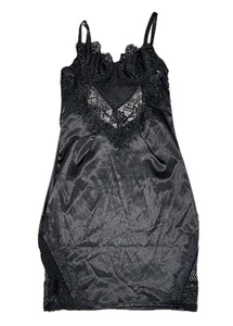 Tic Toc Bodycon Sheer Lace Strap Underwire Bra Top Mini Dress/Lingere Black Sz S - Picture 1 of 7