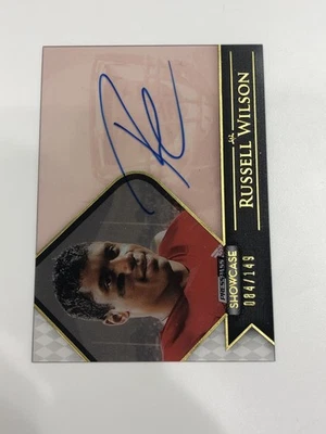 2012 PressPass Showcase Russell Wilson #SC-RW Autograph 084/149 Rookie RC - Image 1 of 2