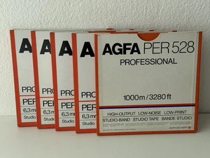 5 cintas de estudio AGFA BASF PER 528 "1/4 pulgadas" (700 - 1100 M.) #8 - Imagen 1 de 15
