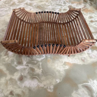 1950’s Beaded Bread And Fruit Basket  - Image 1 of 3