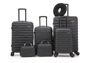 7ER REISEKOFFER REISEGEPÄCK SCHWARZ ABS gateBAG NEU - Bild 1 von 4