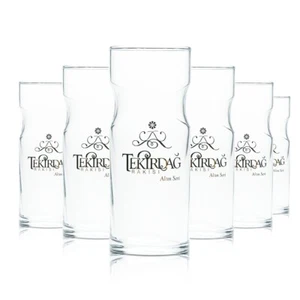 6x Tekirdag Raki Glas 0,2l Becher Schnaps Kontur Gläser Anis Türkei Anatol Bar - Bild 1 von 3