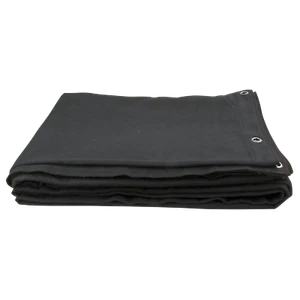 Showtec Bühnenvorhang Backdrop Molton 6x3m schwarz Party Disco Club DJ PA Event - Afbeelding 1 van 2