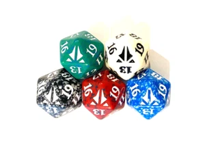 5 x Oath of Gatewatch SPINDOWN COUNTER DICE D20 mtg Mana Dice Magic - Bild 1 von 1