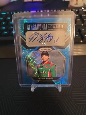 2023 Panini Prizm NASCAR Myatt Snider Autograph Sensational Sigs Prizm Parallel - Image 1 of 4