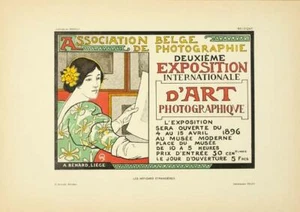 ORIGINAL VINTAGE POSTER EXPO BY DONNAY FOR AFFICHES ETRANGERES 1897 - Picture 1 of 1
