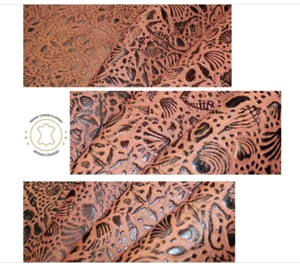 Sábanas CUERO, Sea Life Cuero Repujado Marrón Tostado | 12"x12", 12"x18", 12"x24" - Imagen 1 de 7