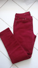 Pantalon Jean Rouge Bordeaux Ralph Lauren Coton Et Élasthanne Taille 10