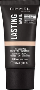 Rimmel London Lasting Matte Foundation | Fair Porcelain 001 | Full Coverage - Picture 1 of 1