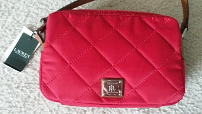 Bolso Ralph Lauren (RLL) Bandolera Dos Cremallera Pequeño Rosa Foto 1 de 4