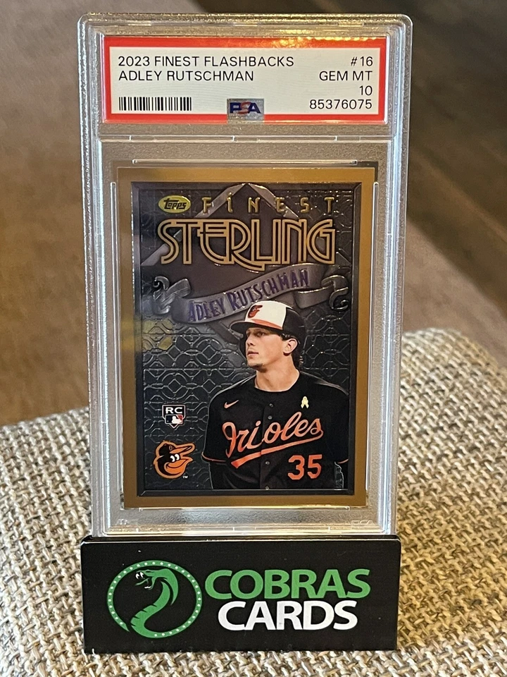 2023 Topps Finest Flashbacks ADLEY RUTSCHMAN Rookie Card RC #16 PSA 10 GEM MT - Image 1 of 1
