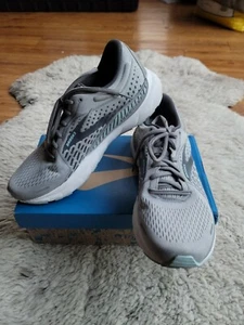 Brooks Womens Adrenaline Gts 21 Gray Running Shoes Size 10 Med/B - Picture 1 of 8