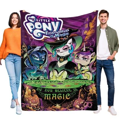 My Little Pony Cozy Flannel Blanket for Girls, Ideal Birthday Gift or Sofa Throw - Image 1 of 4