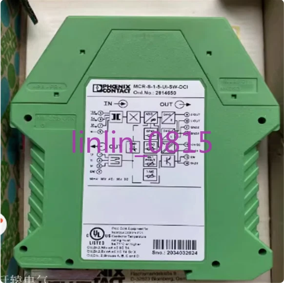 1Pcs Used Phoenix current transmitter MCR-S-1-5 UI-SW-DCI 2814650 - Image 1 of 1