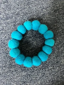 Handmade Felt Coasters, Set of Two_blue - Picture 1 of 2