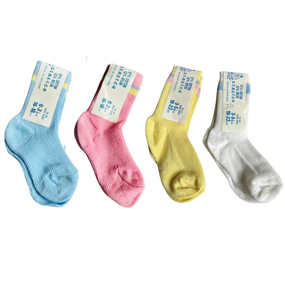 EK-SAVER OYEZ Kids Girls Boys Multi-Coloured Double Strips Stretch Socks