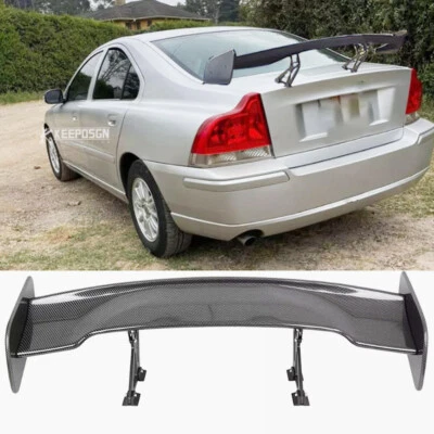 Alerón trasero de fibra de carbono estilo 46" ala Racing GT para Volvo S40 S60 S80 Foto 1 de 4