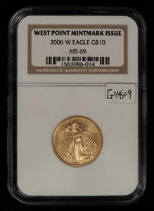2006-W G$10 1/4 oz Gold American Eagle Burnished - NGC MS 69 - SKU-G4809 - Picture 1 of 4