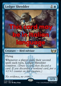 MTG LEDGER SHREDDER FOIL EXC - TRITURATORE DI LIBRI MASTRI 46 - SNC - MAGIC - Bild 1 von 1