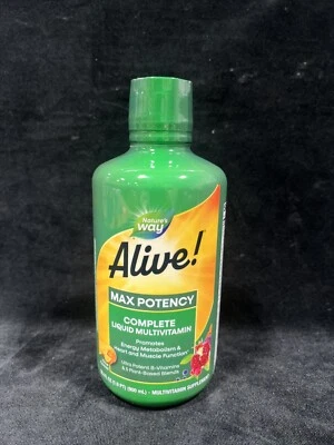 Nature's Way Alive Liquid Multivitamin  Max Potency - 30.4 FL OZ. Best By: 06/25 - Image 1 of 4