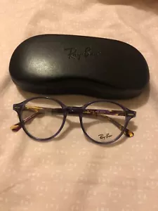 Ray Ban RX7118 8020 Transparent Violet Round Glasses Frames Eyeglasses Size 50MM - Picture 1 of 4