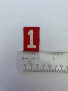 #1 red and white Cub Scout Boy Scout patch - Picture 1 of 2