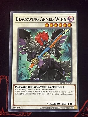 Miscut Blackwing Armed Wing Common Tournament Pack Misprint Errror - Image 1 of 2