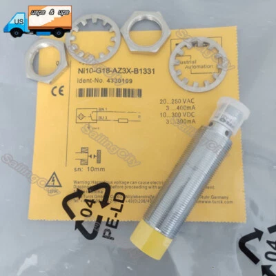 For Turck Ni10-G18-AZ3X-B1331 NI10G18AZ3XB1331 Inductive Proximity Sensor 10mm - Image 1 of 4