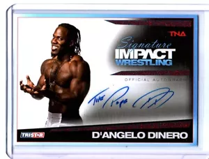 TNA The Pope D'Angelo Dinero 2011 Signature Impact RED Autograph Card SN 4 of 5 - Picture 1 of 1