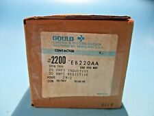NEW GOULD 2200 EB220AA OPEN TYPE CONTACTOR 2 POLE N.O. 110/120V COIL