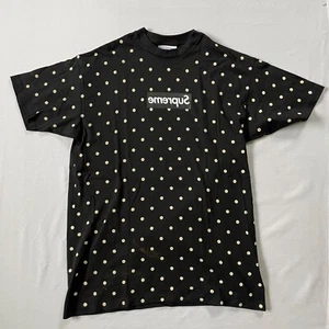 RARE Supreme x Comme Des Garcons Black Polka Dot T-Shirt Size L Large S/S 2012 - Picture 1 of 8