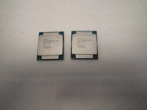 Lot of 2 INTEL XEON SR206 E5-2630V3 2.40GHz 20MB L3 8GT/s LGA2011-3 8-CORE CPU - Picture 1 of 1