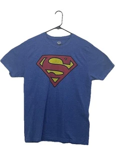 DC Comics Superman Symbol Men’s Blue T-Shirt Medium - Picture 1 of 4