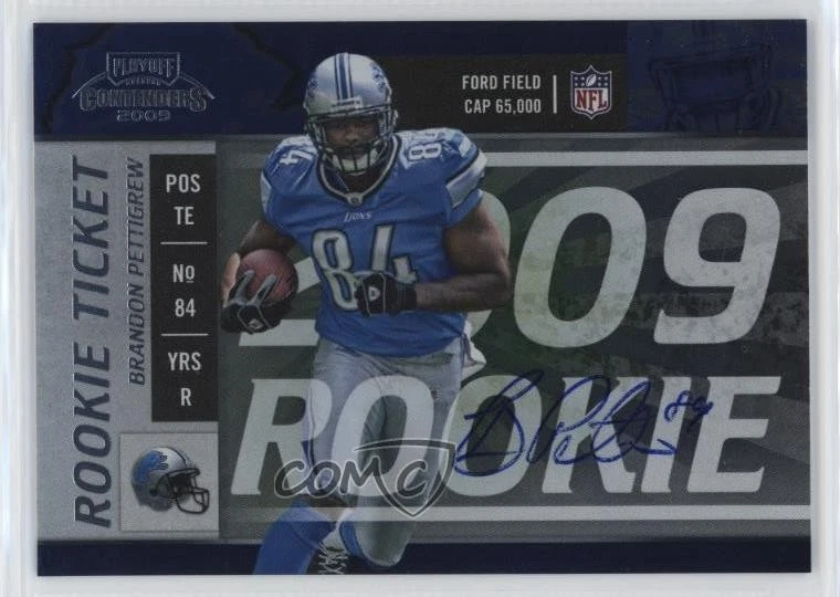 2009 Playoff Contenders Brandon Pettigrew #111 Rookie Auto RC - Image 1 of 2