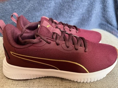 ZAPATO PUMA MUJER FLYER FLEX MALLA W 376557 03 US 6.5 Borgoña - Puma Team Dorado Foto 1 de 4