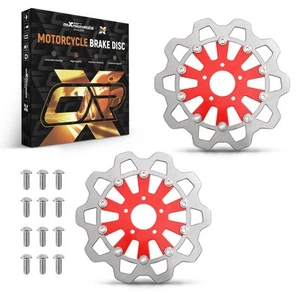 Pair 11.8" Floating Front Brake Rotor Disc for Harley Trike 09-19 Sportster - Bild 1 von 14