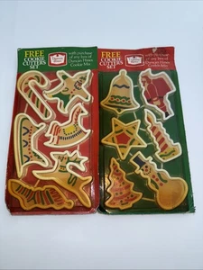 2 Tagliabiscotti Duncan Hines Natale Set di 6 mai aperti promozionali vintage - Foto 1 di 3