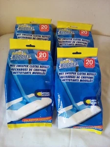 4 Pks Scrub Buddies Wet Sweeper Refill Cloths, 20-Pack, 8" x 11.5" - Picture 1 of 4
