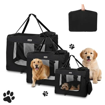 MUCOLA Hundebox Transportbox Hundetransportbox Faltbar Katzentransportbox Hundetasche