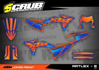 Dekor KTM EXC EXCf 150 - 500  2020 2021 2022 2023  (BEISPIELBILD) - Bild 1 von 4