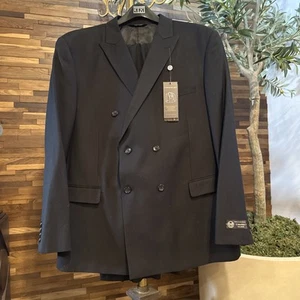 CARAVELLI Fabric Italy Suit Black Suit, Brand New With Tag Tags!!!￼ - Picture 1 of 17