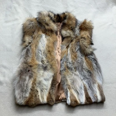 Chaleco de piel de zorro rojo vintage S/M años 60’s 70’s Foto 1 de 4