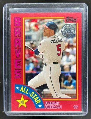 2019 Topps Freddie Freeman 1984 Baseball All-Stars Red #3/10 Braves - Image 1 of 2