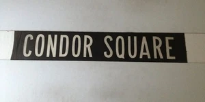 Blackpool Vintage Linen Bus Blind 30"- Condor Square - Picture 1 of 1