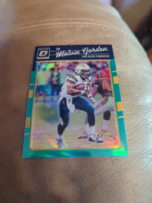 2016 Donruss Optic Aqua /299 Melvin Gordon #84 - Image 1 of 3
