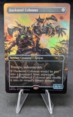 Darksteel Colossus FOIL - Promo - MTG - MISPRINT Upper Deck Rare Stamp! - Image 1 of 3