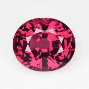 2.610 Ct_ Purplish Red GIT CERTIFIED Natural Rhodolite Garnet Oval cut Gemstones - Picture 1 of 12